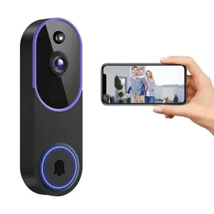 1080P Wireless Doorbell Camera, Smart Ai Human Detection, Fhd Real-Time View, Cloud Storage, Night Vision, Two-Way Audio, Instant Alerts