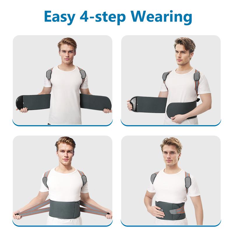 Back Brace Posture Corrector – Breathable Full Back Support, Shoulder Alignment, Spine Relief, Unisex Adjustable Support Vest #TikTokShopBlackFriday #TikTokShopCyberMonday
