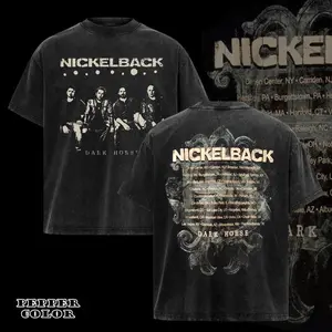 Vintage Retro Nickelback Dark Horse Tour T-Shirt 2 sided , Nickelback Shirt , Rock Band Shirt, Retro Music Tee, Rock Music Lover Shirt, Vintage Band Shirts Casual Comfort Cotton Fabric Fit Top , Top Men's and Women's Clothing .