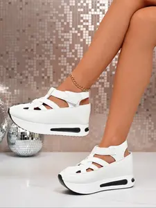 Women's Fashion Wedge Sandals, Invisible Height Increase, Comfortable Thick Sole, Multi-Functional Casual Shoes, Fashionable Wedge Shoes