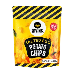 IRVINS Salted Egg Yolk Potato Chips Original Flavor 8.1oz - Singapore's Famous Snack