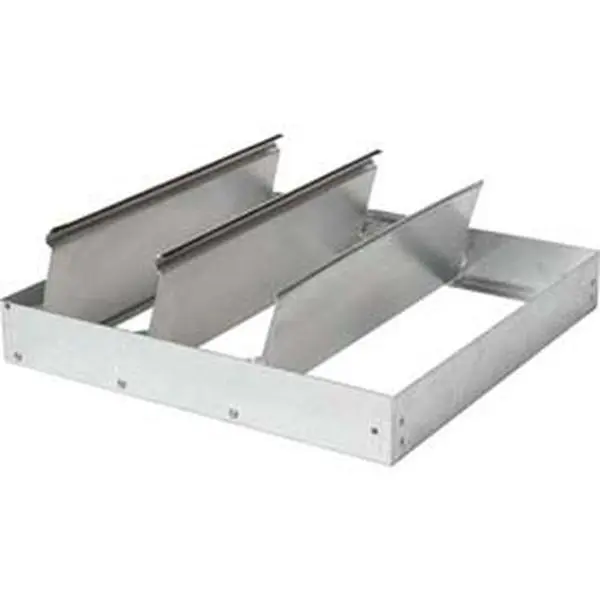 18 in. Galvanized Aluminium Single Panel Horizontal Backdraft Damper (411-STD Model), 1.71 sq. ft. Coverage, 4.5 lbs Weight, for Home Improvement Power Roof Ventilators Heating Cooling Ventilation Building Supply