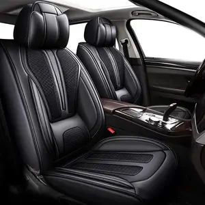 Car Seat Covers Full Set Fit for GMC Terrain 2010-2025 2026 Breathable and Waterproof Faux Leather Anti-Slip Automotive 5 Seat Covers with Airbag Compatible