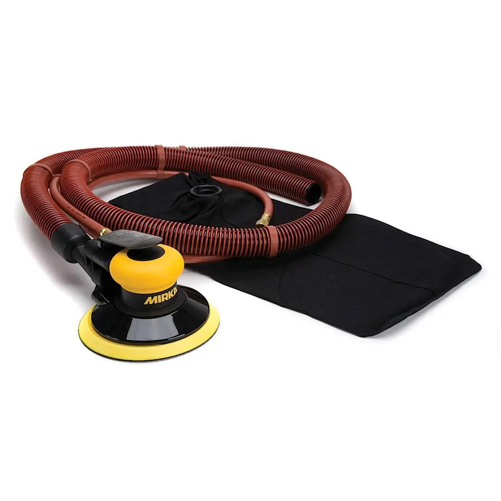Mirka 6 in. Pneumatic Orbital Sander w/ Self-Generating Vacuum, 5 mm Orbit MR-6SGV