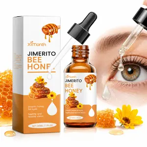 Natural Jimerito Honey Eye Drops - Gentle Daily Moisturizer for Dry Eyes with Dropper, Soothing Relief & Vision Support (1 fl oz)