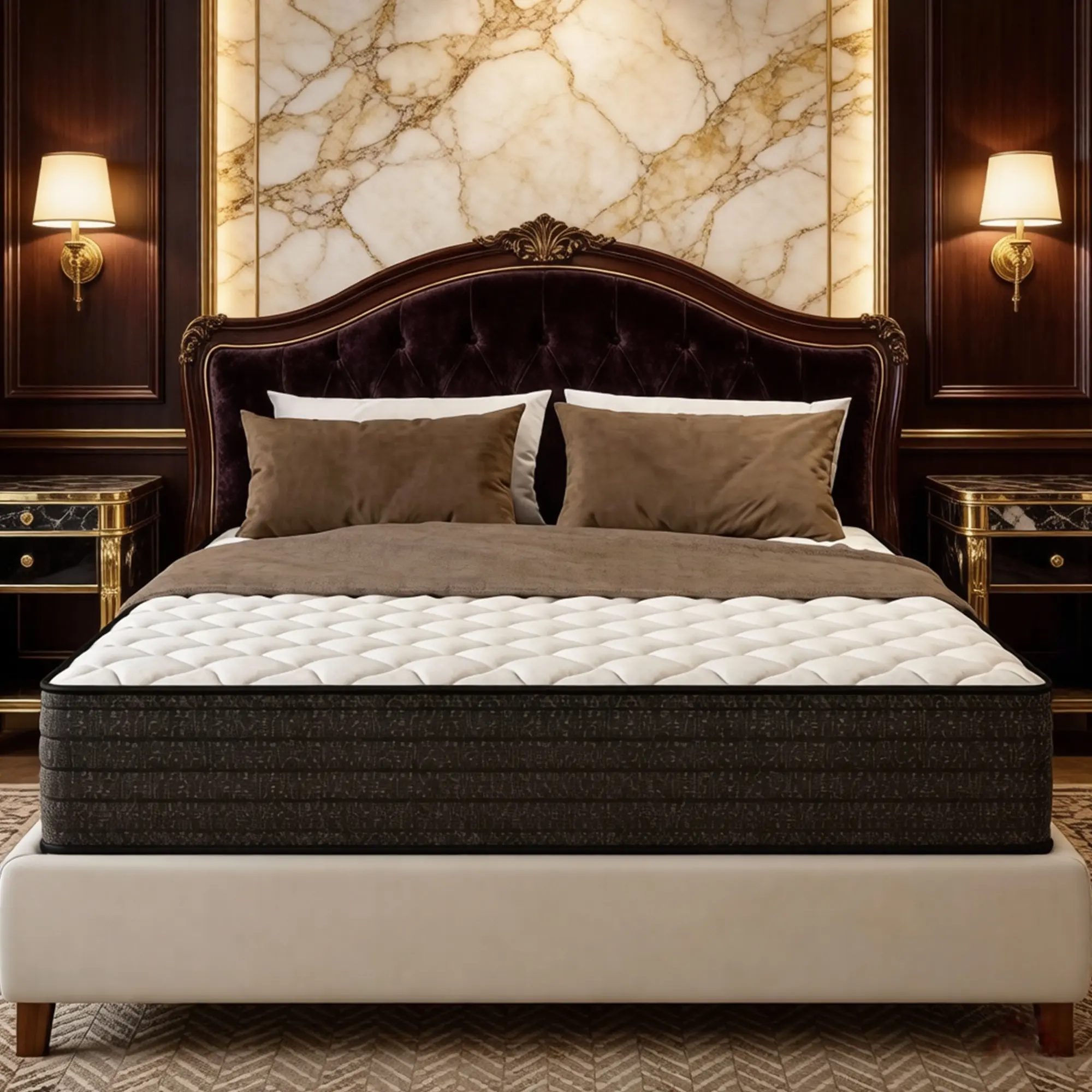 10/12 Inch Hybrid Mattress,Twin/Twin XL/Full/Queen/King Size Mattress,Gel Memory Foam & Pocket Springs, Pressure Relief & Motion Isolation, Breathable & Cool Fabric, Medium Firm Bed in a Box