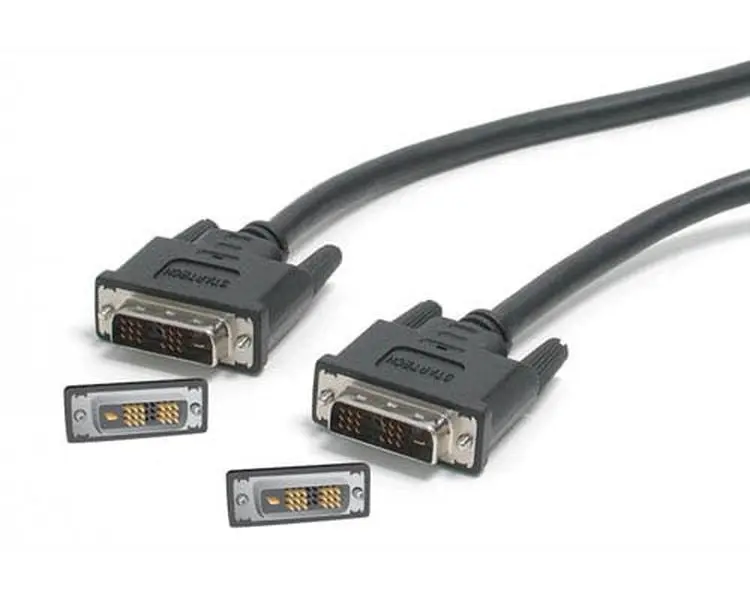 6ft DVI Digital Flat Panel Monitor Cable - Secure Plug-Connector, Crystal-Clear Signal, Hot Pluggable Connection for Computer LCD Displays, Projectors