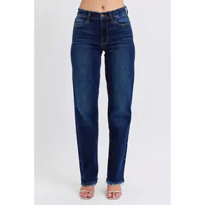 Danni Raw Hem Straight Leg Jeans