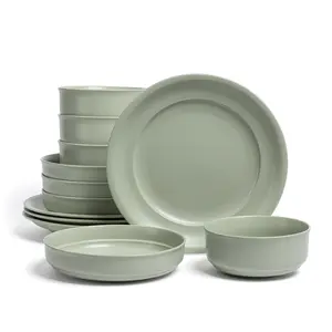 over&back Rimmed Dinnerware Collection
