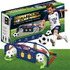 Interactive Soccer Training Game Set for Kids – Smart Football Trainer with Electronic Scoring & Reaction Light Challenge | Indoor Outdoor Goal Toy for Agility, First Touch & Coordination Skills Development