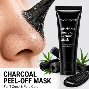 Bamboo Charcoal Blackhead Remover Peel Off Mask for Deep Pore Cleansing and Oil Control 60ml Gentle Radiant Sensitive Skin Repair Facial mothersdaygift