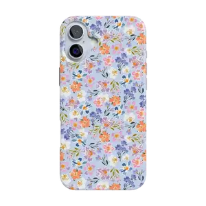 Casely iPhone 16 Case | Poppy Meadows | Pastel Floral | Compatible with MagSafe | Classic Ultra Thin Design