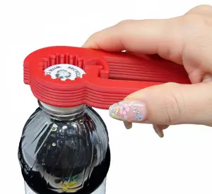 Intulon Water Bottle Opener for Seniors Ergonomic Design Weak Hands Arthritis Friendly Twist Cap Remover Kitchen Gadget V5 Handy Lightweight Utensil - Various Sizes