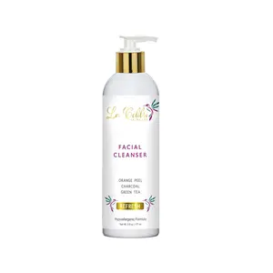 La Colibri Skincare Refresh Facial Cleanser - Orange Peel, Activated Charcoal & Green Tea Extract - Acne Cleanser, Oily Skin, & Clogged Pores - Detox & Exfoliate - Plant Based Vegan Beauty 6 Fl.Oz.