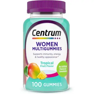 Centrum Women’s Multivitamin Gummies, Immune, Energy, Healthy Appearance Support, 100 Count, 50 Day Supply