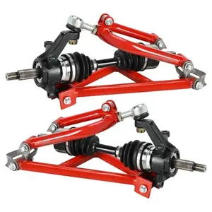 Suisuitong 4WD Rear Drive CV Axle Shaft Assembly Kit – Suspension Shock Swing Arm, Swingarm Mount, Tie Rod, Steering Knuckles for DIY 4 Wheel Drive ATV UTV Quad Go Kart Buggy Karting Four Wheeler
