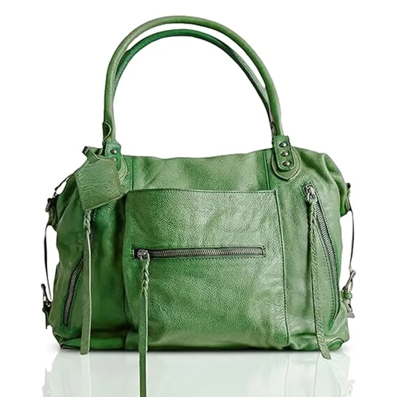 Women's Large Tote Bag City Tote Bag Purse with Zipper Women Vegan Leather Hobo Handbags with Adjustable Strap teacher