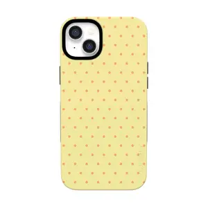 Casely iPhone 13 Case | On the Dot | Yellow Polka Dot | Bold Protective Design | Compatible with MagSafe