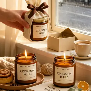 200g Eco-Friendly Soy Wax Candle, Vanilla Lavender Scented, Winter Bedroom Decor, Women's Birthday Home Aromatherapy Gift, Candle Packaging