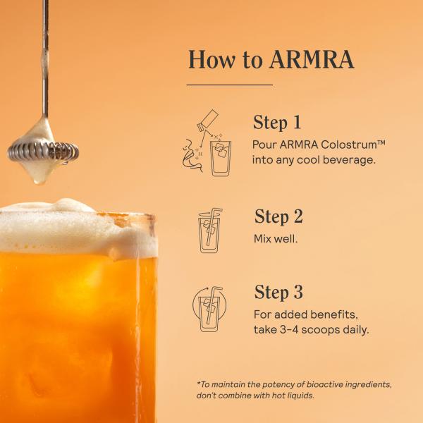 ARMRA Colostrum Blood Orange Travel Sticks