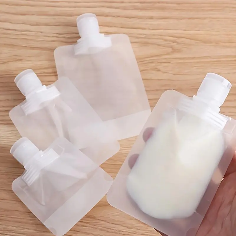 12 piece Travel Pouches for Toiletries, Size Portable Containers,Stand Up Pouch,Refillable Travel Accessories for Shampoo Conditioner