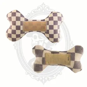 Bone Plush Squeaky Dog Toy