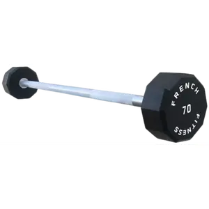 French Fitness Straight Urethane Barbell 70 lbs - Single (New)