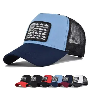 Unisex Snapback Caps Men Breathable Mesh Hats for Women Embroidery Flag Baseball Cap Man's Cotton Hip Hop Bone Trucker Hat