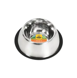 Cocker Stainless Steel Bowl – Durable, Non-Skid Feeding Bowl by Advance Pets Products
