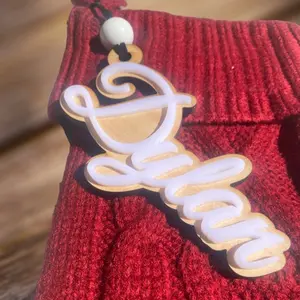 Personalized Christmas Stocking Name Tags