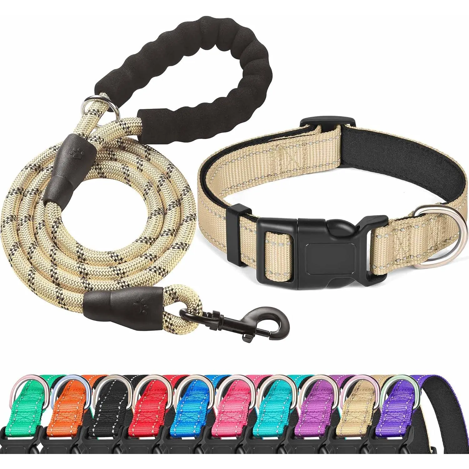 Vanilla Collar+Leash