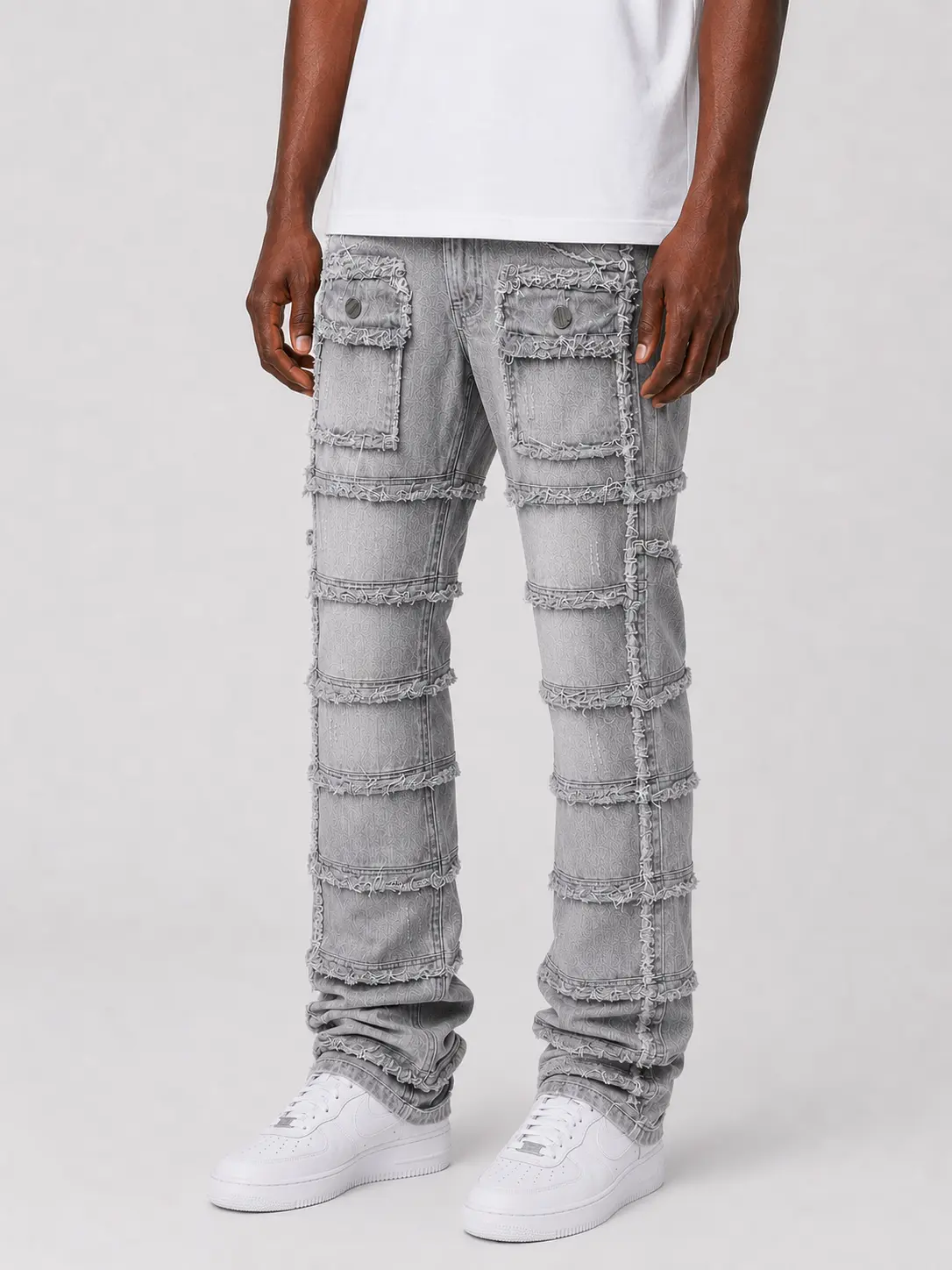 FWRD 'Patchwork True Stacked Denim' (Grey) FW-33958A
