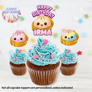 Custom Dumpling Cupcake Topper with PersonalizatioPersonalization