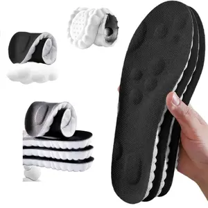 4D Cloud Memory Foam Insoles, Ultra Soft PU Shock Absorption Inserts, Breathable Arch Support Shoe Insoles for Men Women, Anti-Fatigue Sport Insoles for Running Walking Work Shoes, Trim to Fit Cushion Insoles