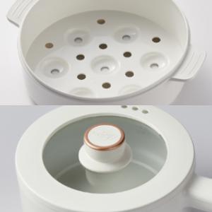 Electric Hot Pot with Steamer and Lid 1.6L, Mini Portable Cooking Pot with Non-Stick Pan & Adjustable Power, Fast Cooker for Ramen, Egg, Steak, Soup & Oatmeal, Multifunction Hot Pot, College Dorm Room Essential, Cookware, New Model 2026 Steamboat Pot