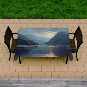 MWW C1TCLRGE5OK8KQ 58 x 102 in. Obscure Purple Indoor & Outdoor Tablecloth for Home Decor