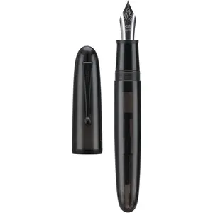 Jinhao 9019 DaDao Series Fountain Pen, Size 8 Fine Nib with Large Ink Converter, Transparent Black Acrylic Design Smooth Writing Pen