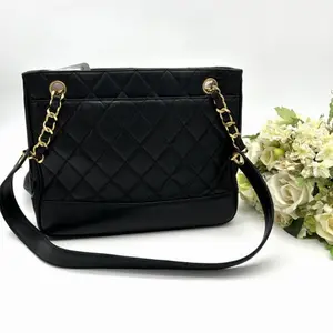 Pre-owned CHANEL As Shown Shoulder Bags Vintage Matelasse Quilted Chain Tote Bag Lambskin Payment1/2 ch9797ff