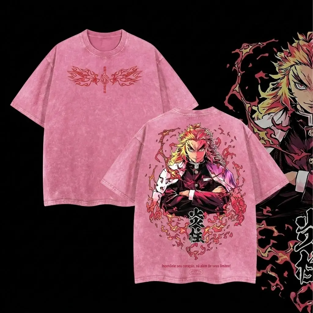 Pink-Acid Wash Tshirt