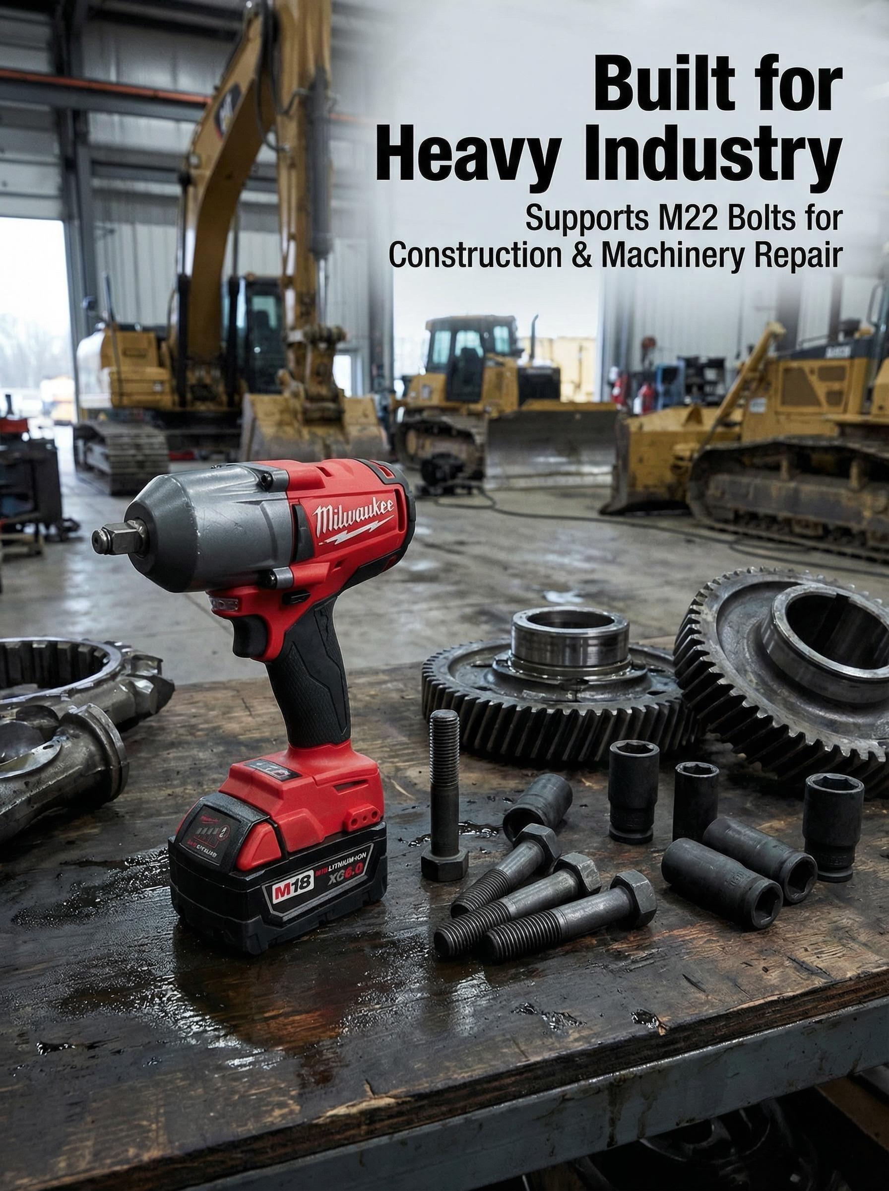 Milwaukee M18 FMTIWF12 18V 900Nm Impact Wrench – High Torque for Heavy-Duty Use