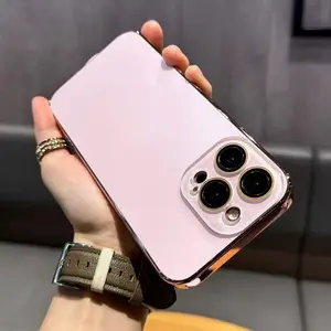 Electroplating Nano AG Frosted Mobile Phone Case Suitable for Apple 1615 14 13 12 11pro Max Plus High-grade Shockproof and Anti-fall Mobile Phone Protective Cover