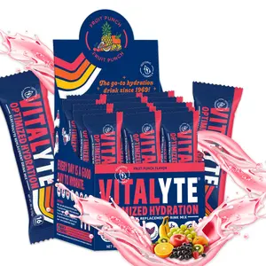 VITALYTE Fruit Punch Hydration Drink Mix – Optimized Electrolyte Powder for Daily Hydration | Refreshing Fruit Punch Flavor