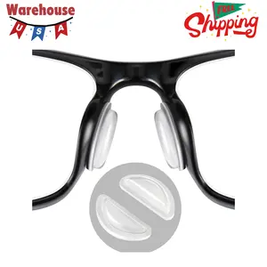 Eyeglass Nose Pads, Comfort Soft Silicone (10 Pairs, Clear)