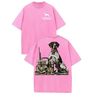 Men'S T-Shirt with a Hunting Design, Made from 230G, Perfect for Outdoor Activities, Streetwear, And Sports, Ideal for Friends And Family