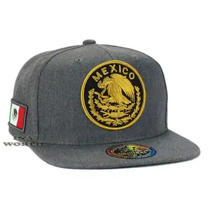 MEXICAN Hat Cap MEXICO Federal Logo Embroidered Snapback Flat Bill Baseball Cap