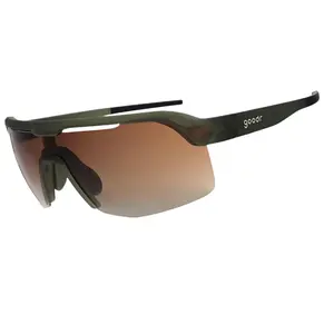The Jungle Is My Gym - goodr Green Bolt G Shield Polarized Sunglasses