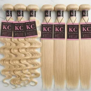 100% HUMAN HAIR, 613 BLONDE, EACH BUNDLE 100G