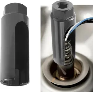 O2 Sensor Socket, Oxygen Sensor Socket with Side Wire Cutout, Sensor Tube Wrench Removal Tool, Car Accessories,3/8 Inch Drive x 0.39 Inch 6-Point