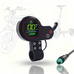 Lh100 Electric Bicycle LCD Display, Supports 18v-60v Multiple Voltages, Waterproof Shockproof, Suitable for Electric Bikes & Scooters