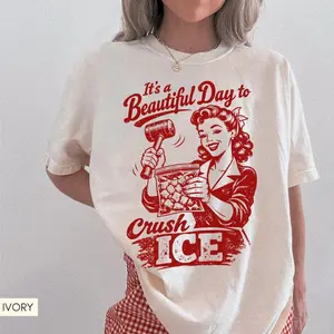 Comfort Colors® It's A Beautiful Day To Crush Ice T-shirt, Anti Tr^mp Ice Shirt, Abolish ICE Tee, Human Rights Activist, Activism Apparel, Protest Tr^mp